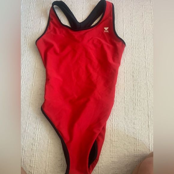 TYR Swim Tyr Reversible Racing Suit Black An Red Poshmark